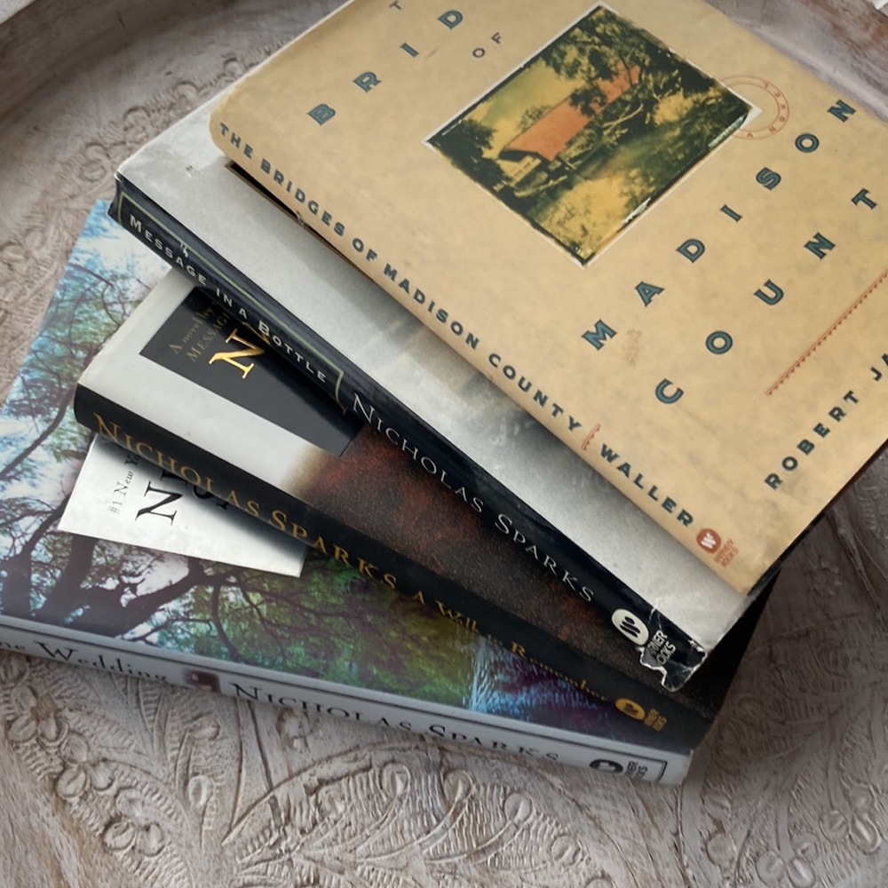 Lot Nicholas Sparks hard cover books novels & the Bridges of Madison County